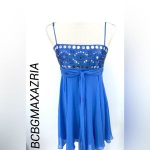 bcbgmaxazria Baby blue Spaghetti strap dress